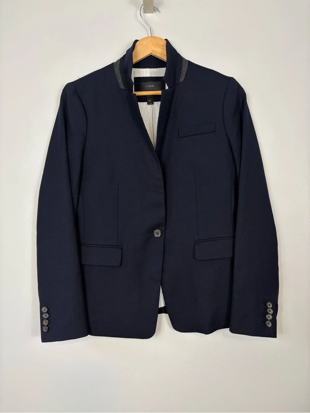 J. Crew Navy Regent Blazer Size 10